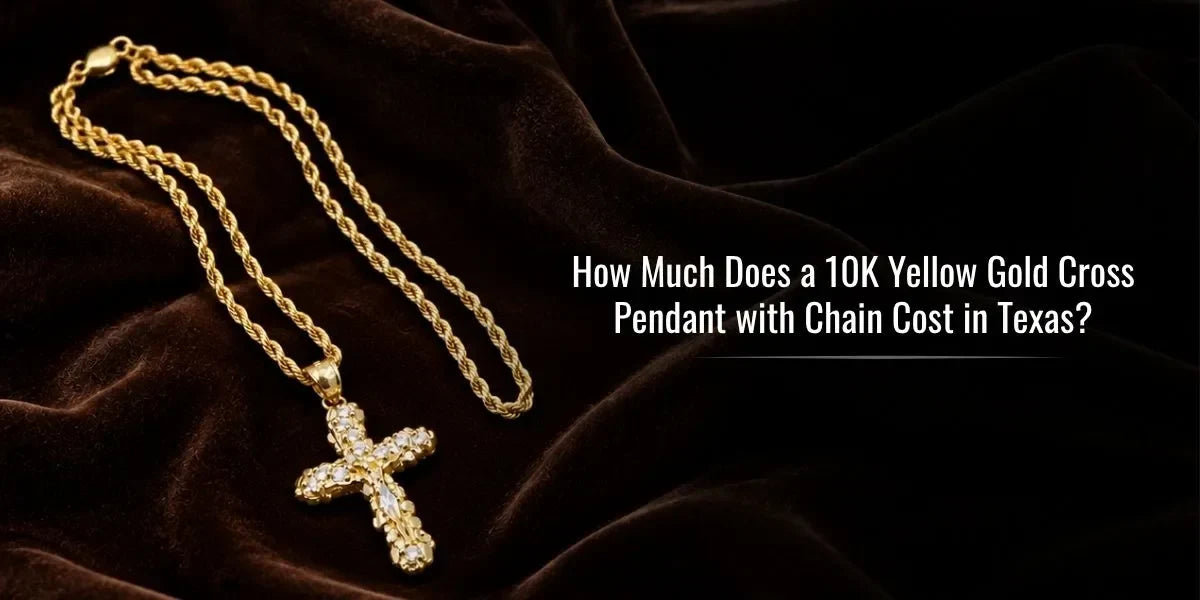 How Much Does a 10K Yellow Gold Cross Pendant with Chain Cost in Texas?