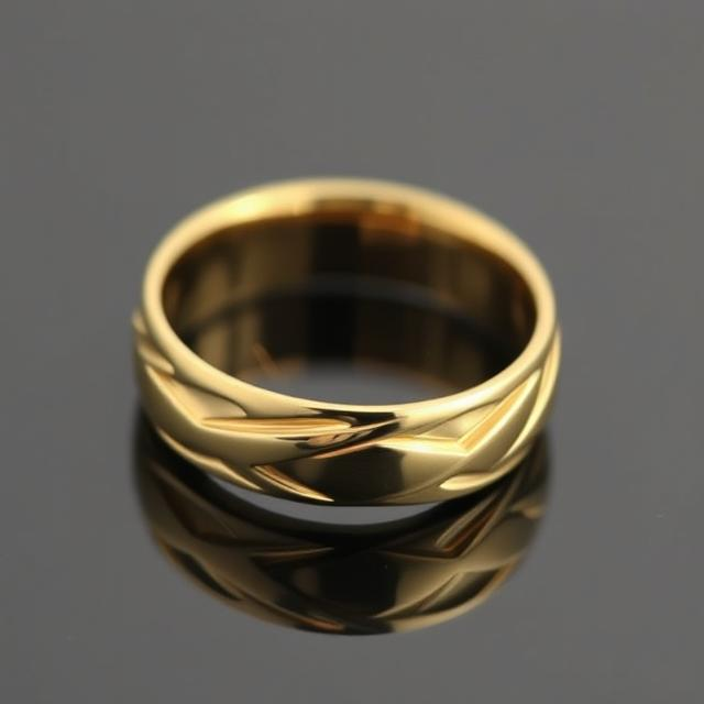 10K Yellow Gold Wedding Bands for Men