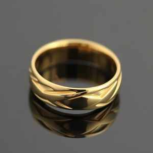 10K Yellow Gold Wedding Bands for Men