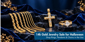 14k Gold Jewelry Sale for Halloween: Shop Rings, Pendants & Chains in the USA