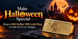 Make Halloween Special : Shop a 100 Dollar Bill Gold Ring on Sale for Every Budget