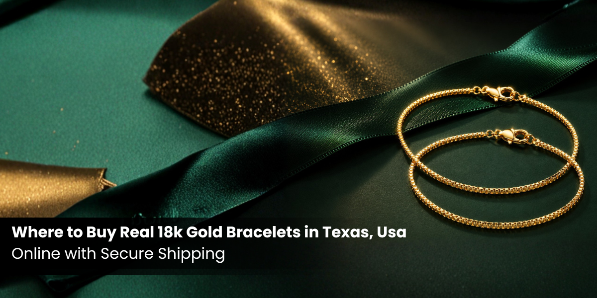 Where to Buy Real 18k Gold Bracelets in Texas, Usa Online with Secure Shipping