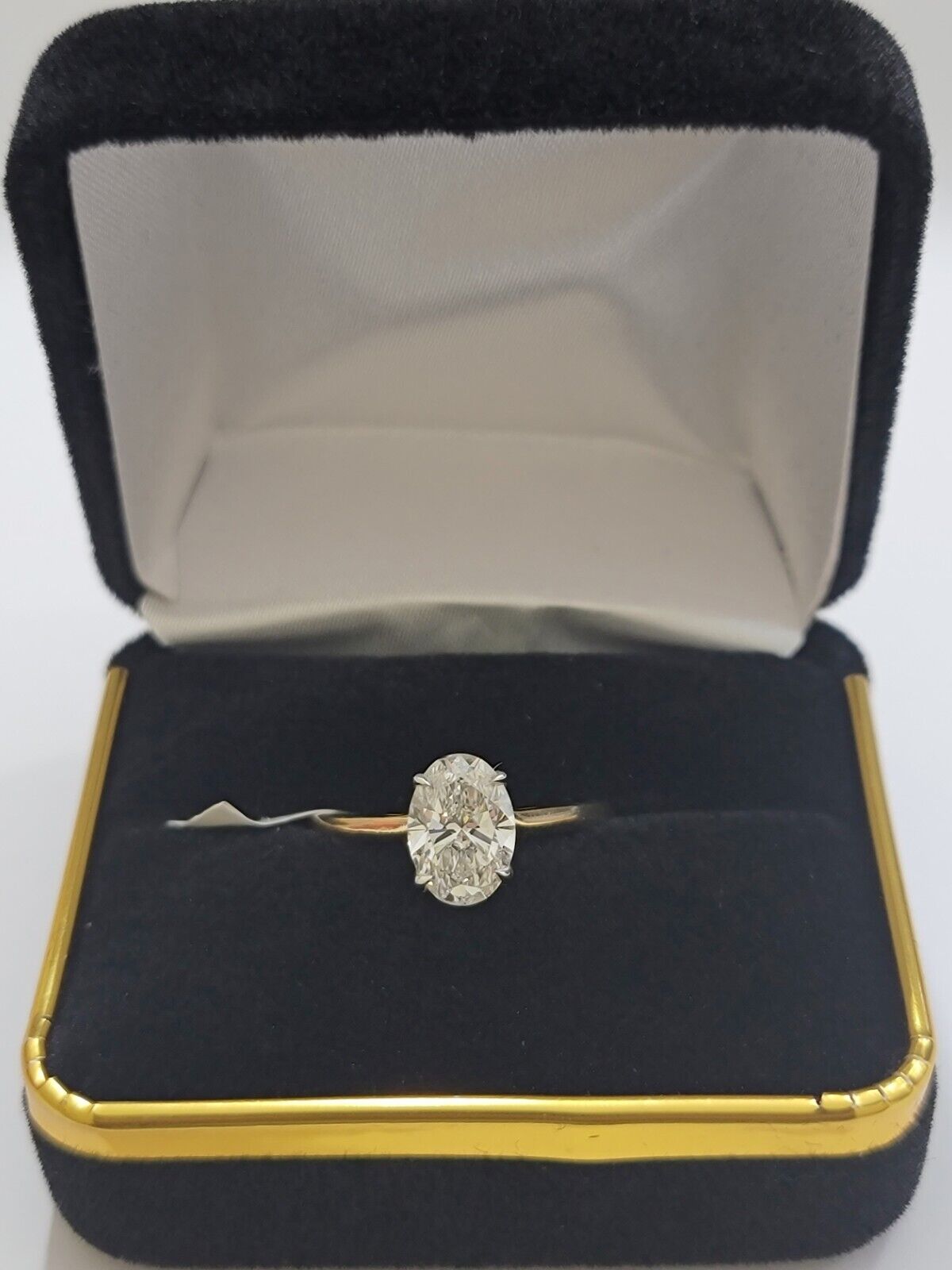 1 CT Diamond Ring Solitaire Engagement Wedding 14k Gold For Ladies , lab - created - GoldenlinQ