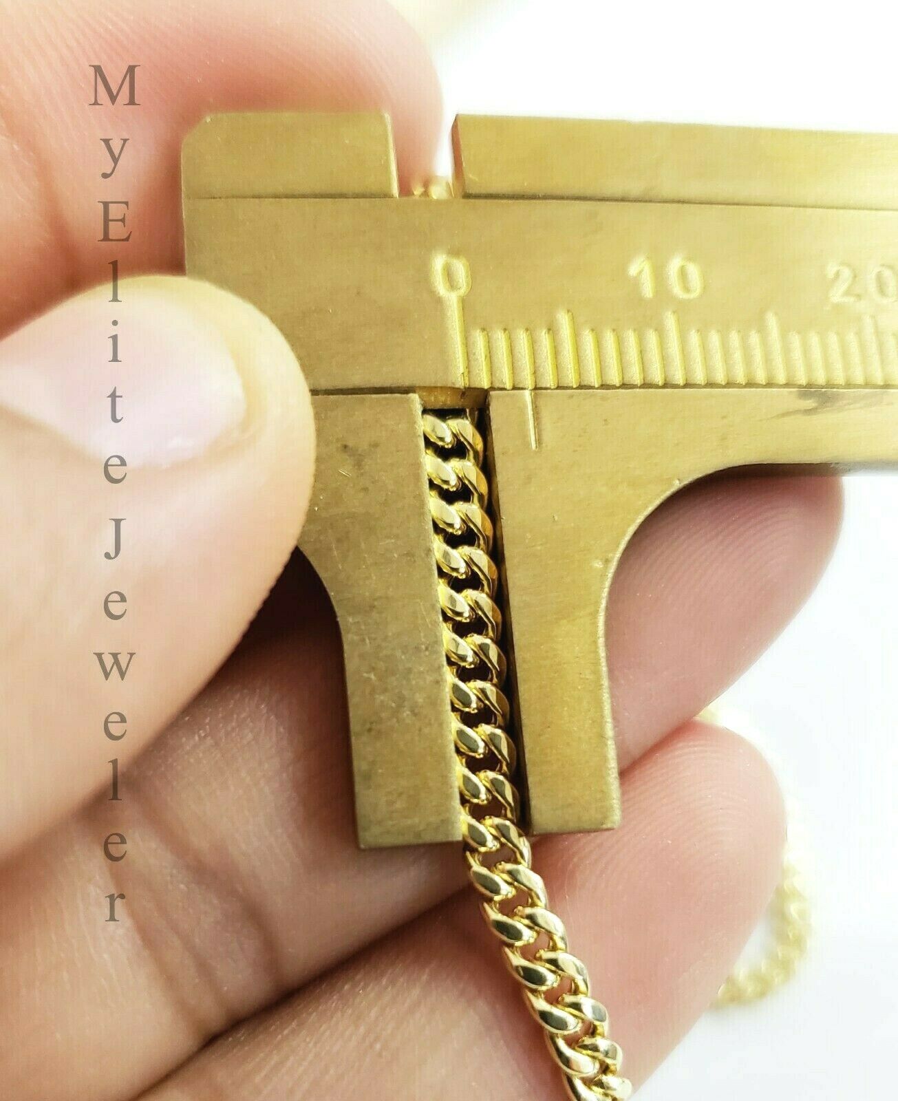 10 K Gold 3mm Chain 0.24 CT Diamond Initial T Charm Alphabet Men's Ladies Letter - GoldenlinQ