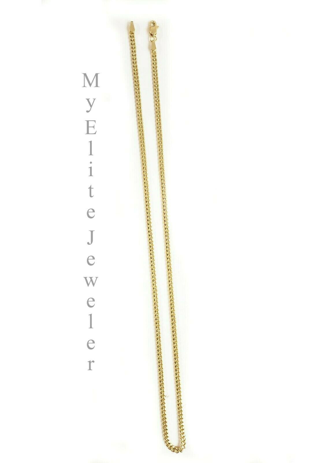 10 K Yellow Gold & 1/3 CT Bubble Initial A Pendant & 22 Inch Miami Cuban Chain - GoldenlinQ