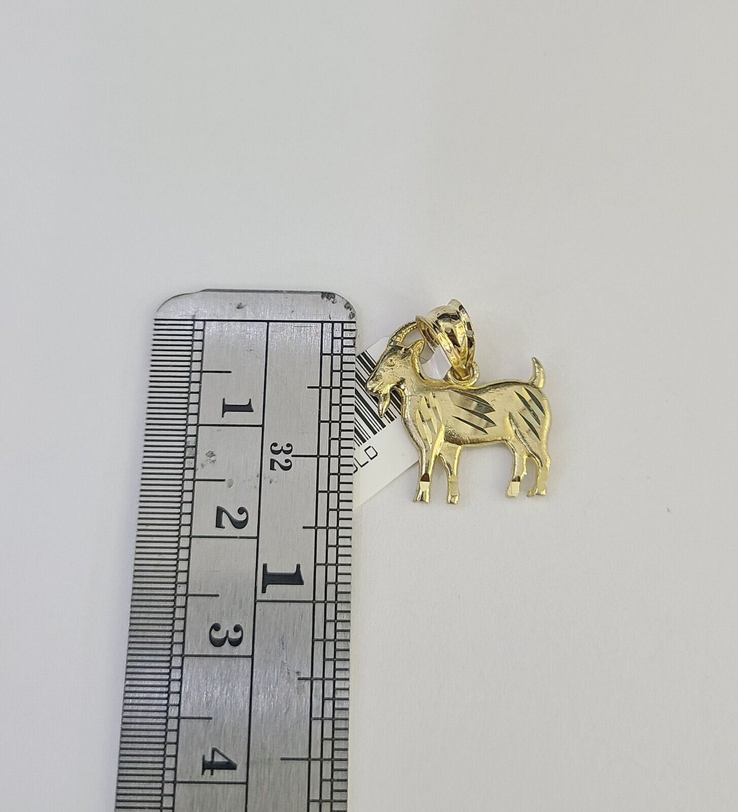 10k 2.5mm Rope Chain GOAT Pendant 18" - 30" Yellow Gold Set Charm Necklace - GoldenlinQ