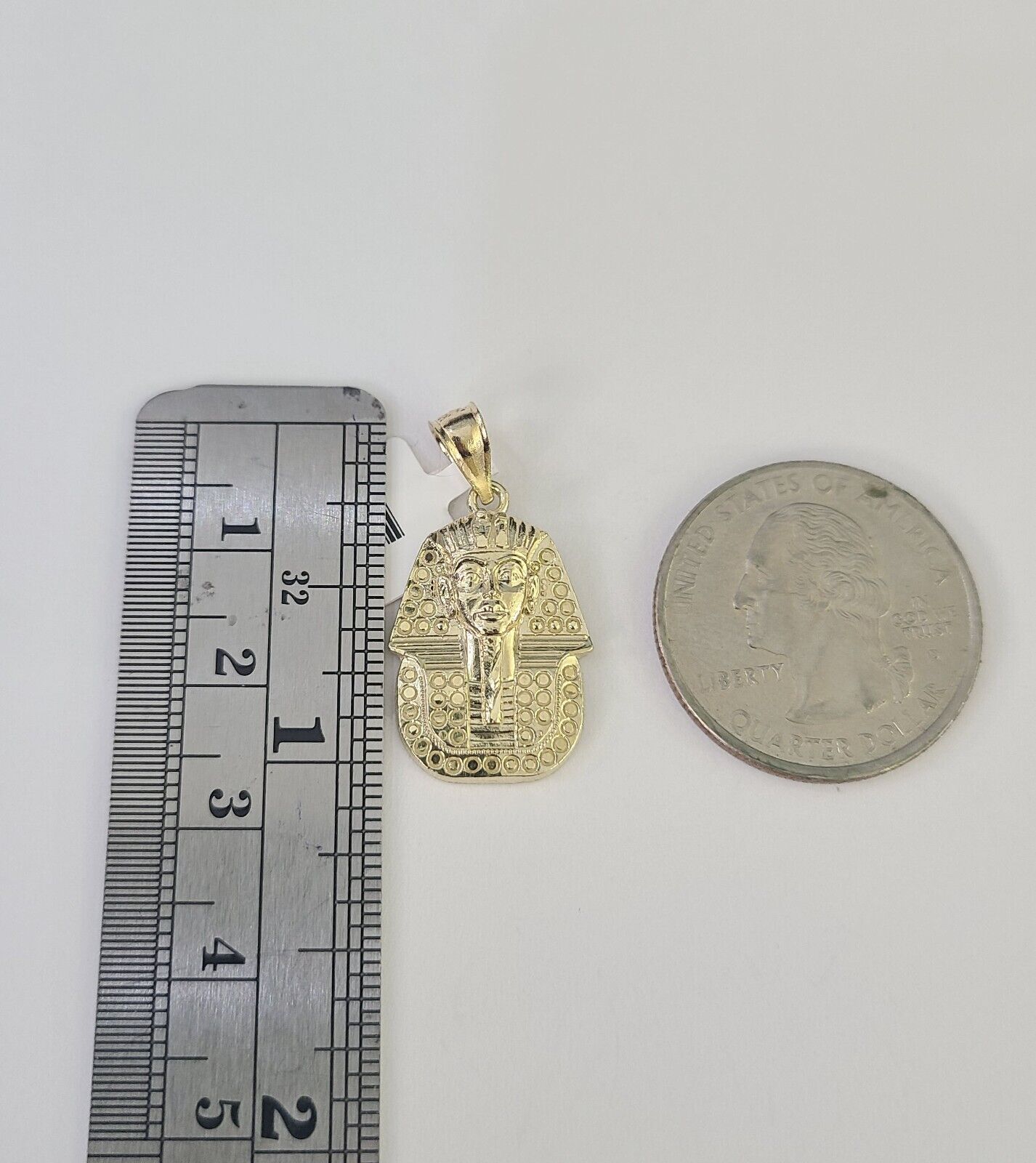 10k 2.5mm Rope Chain Pharaoh Pendant 18" - 30" Yellow Gold Set Charm Necklace - GoldenlinQ