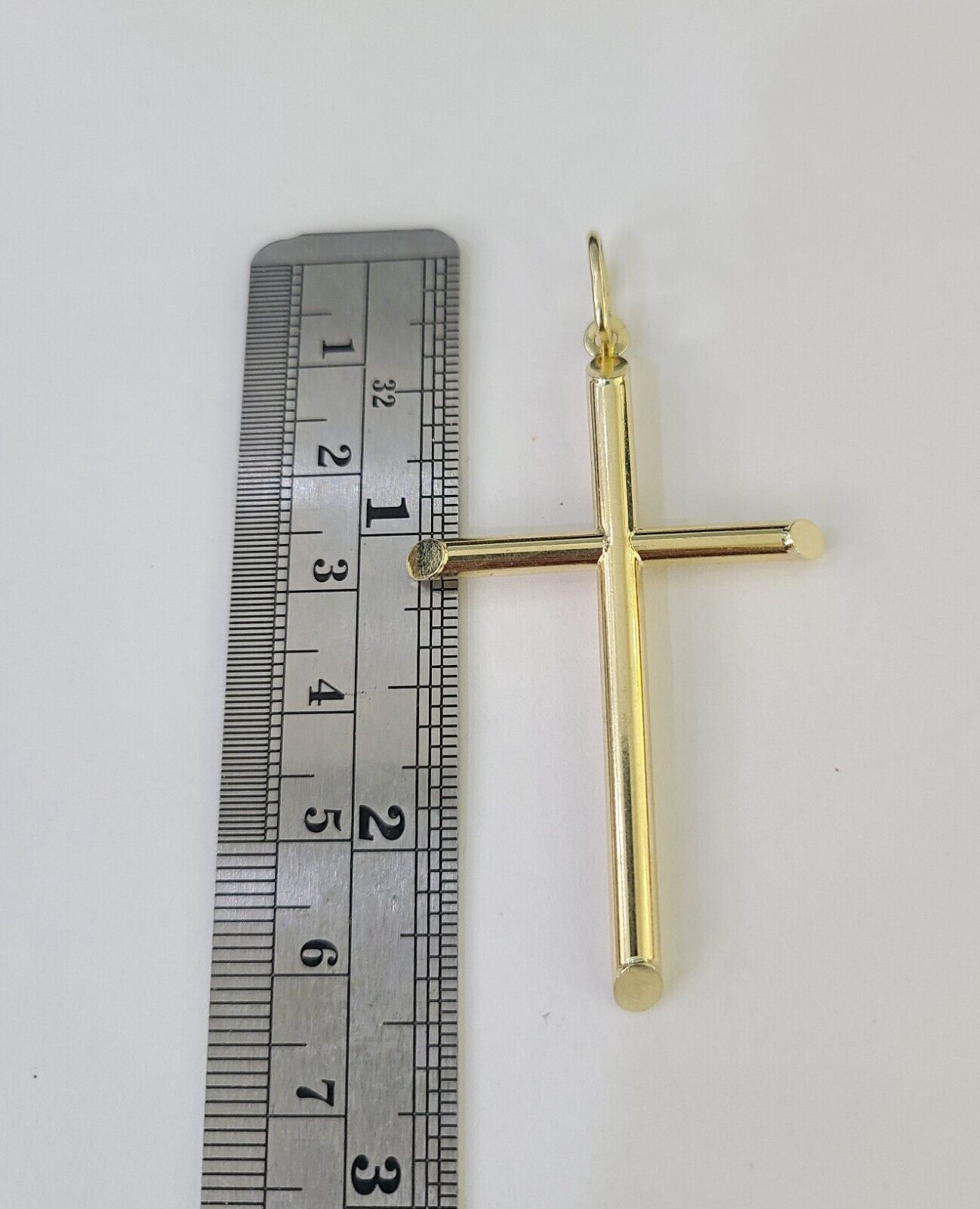 10k 3mm Rope Chain Jesus Cross Pendant 18" - 30" Yellow Gold Set Charm Necklace - GoldenlinQ