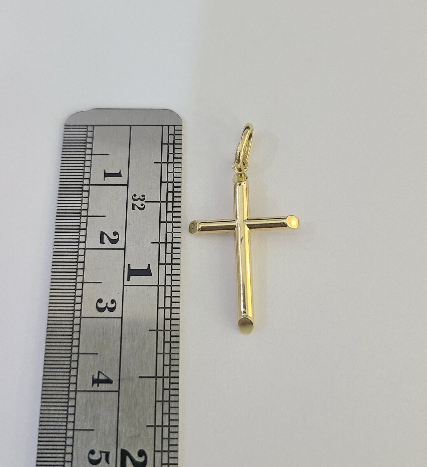 10k 3mm Rope Chain Jesus Cross Pendant 18" - 30" Yellow Gold Set Charm Necklace - GoldenlinQ