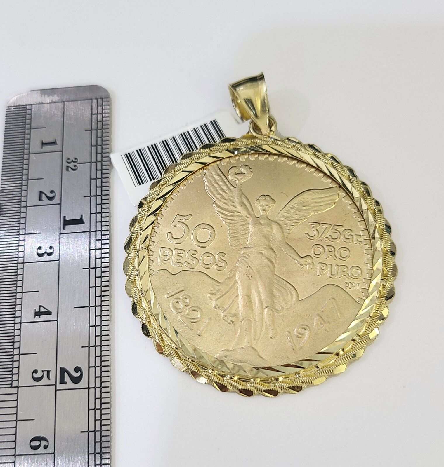 10k Centenario Coin Solid Yellow Gold 50 Pesos 1947 Mexico/Mexican Coin - GoldenlinQ