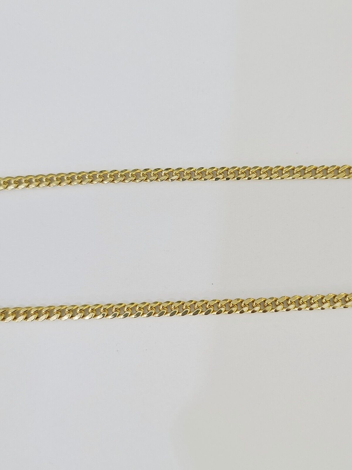 10k Cross Charm Miami Cuban Chain 4mm 22 inch SET Yellow Gold - GoldenlinQ