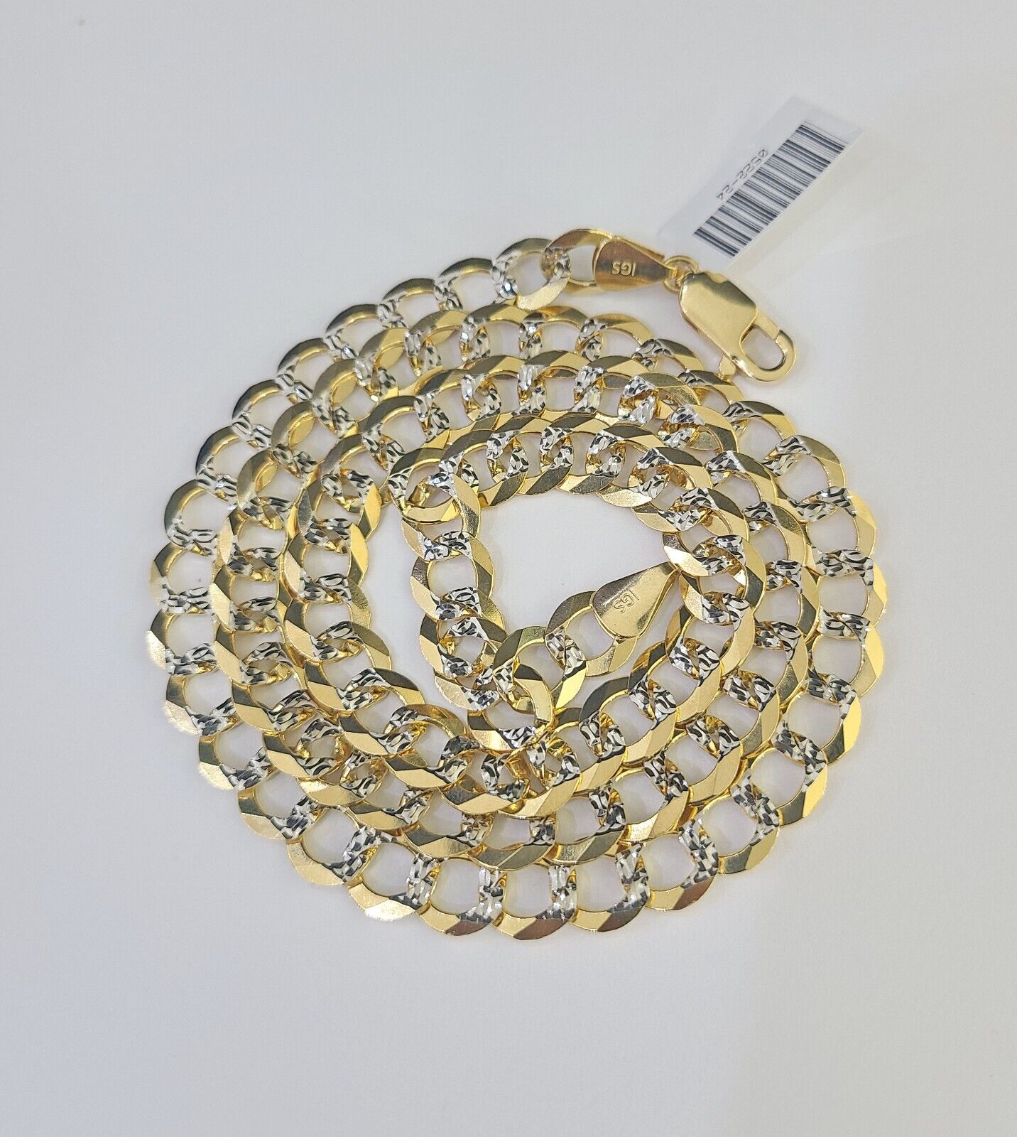 10k Cuban Curb Chain Link Solid Necklace Yellow Gold REAL 8mm 20" - 30" Real - GoldenlinQ
