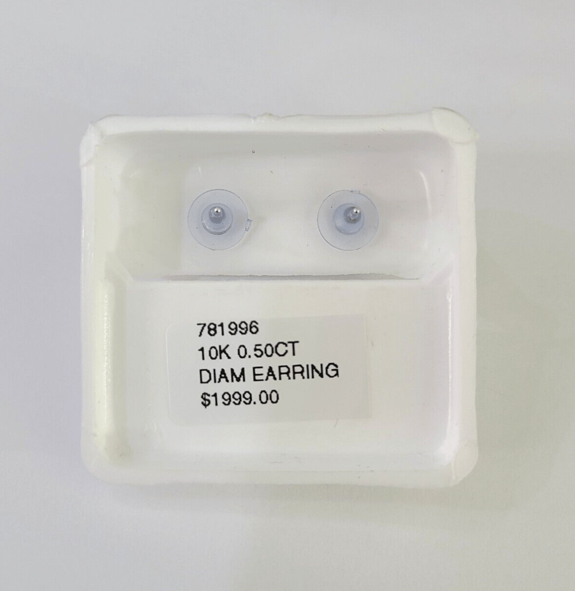 10k Diamond Earrings Yellow Gold Real Screw - Back Women Men Studs Pear Shaped - GoldenlinQ