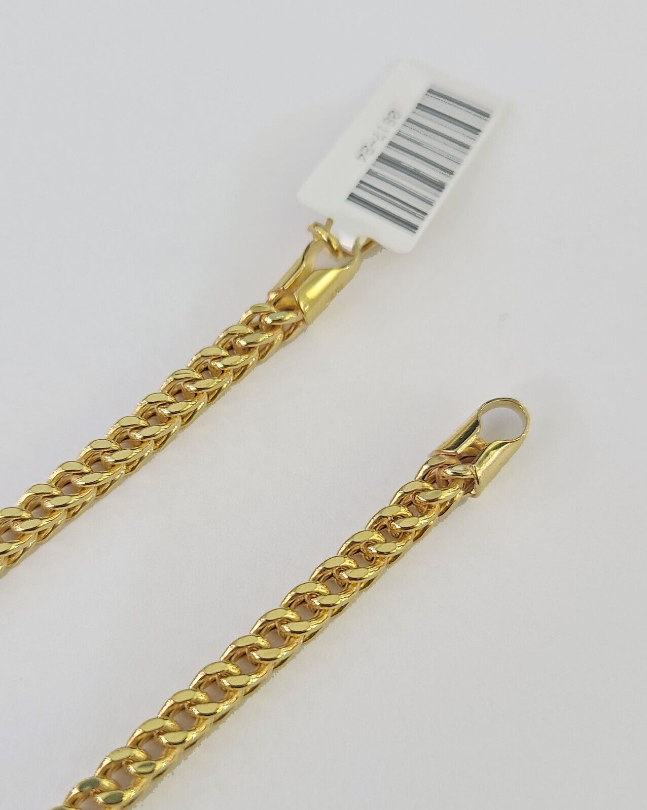 10k Franco Bracelet 4mm 9" Inch Yellow Gold Men Women Link Real 10kt - GoldenlinQ