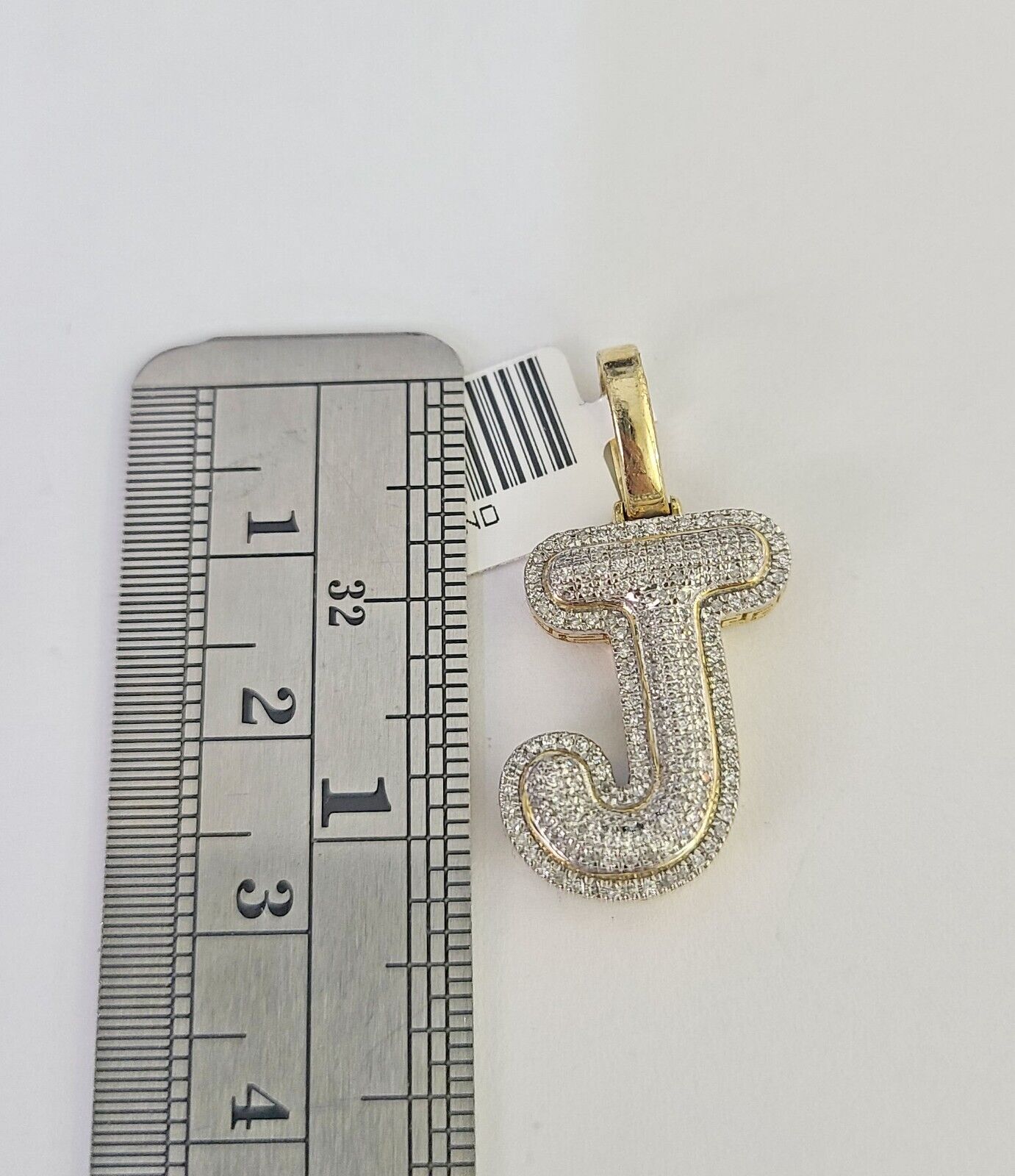 10K Franco Chain Diamond J Pendant Initial Charm Letter Necklace 18" - 24" 1.5mm - GoldenlinQ