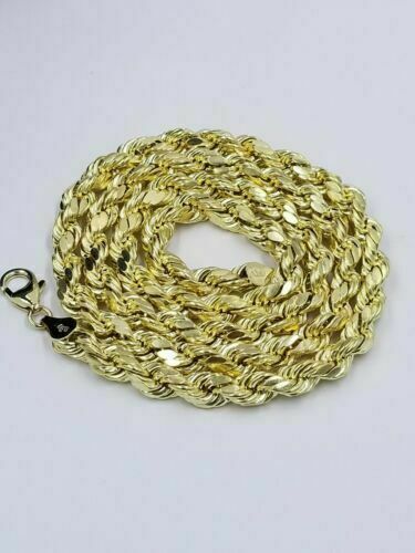 10k Gold Anchor Pendent Rope Chain 2.5mm 18" 20" 22" 24" 26" 10kt Necklace Cham - GoldenlinQ
