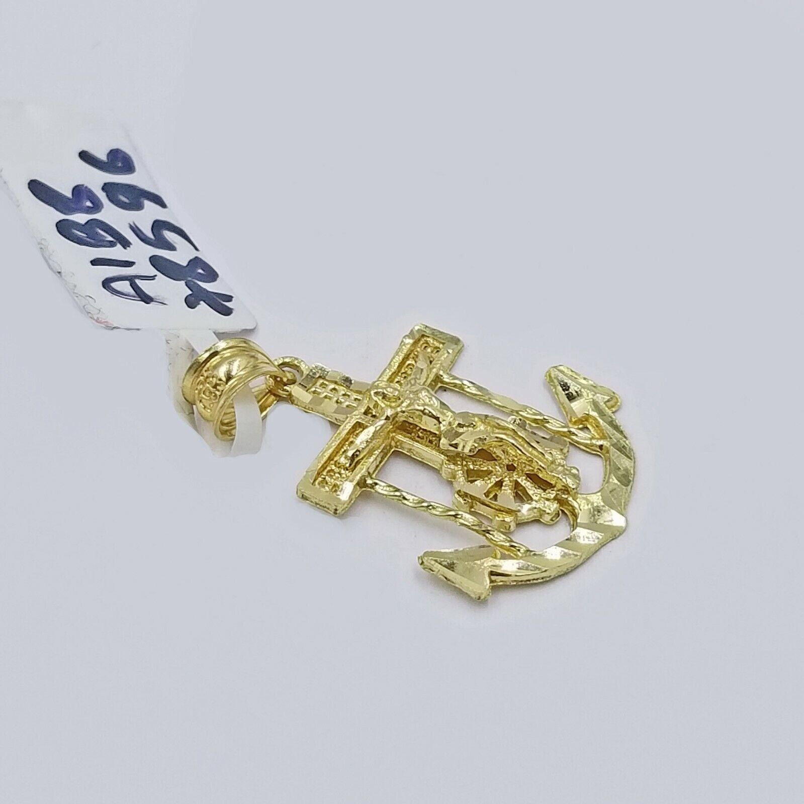 10k Gold Anchor Pendent Rope Chain 2.5mm 18" 20" 22" 24" 26" 10kt Necklace Cham - GoldenlinQ