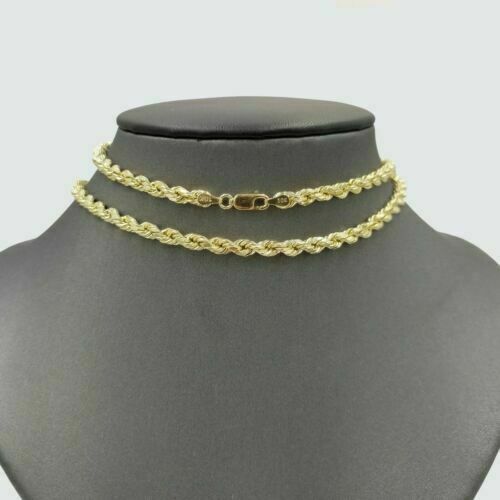 10k Gold Anchor Pendent Rope Chain 2.5mm 18" 20" 22" 24" 26" 10kt Necklace Cham - GoldenlinQ