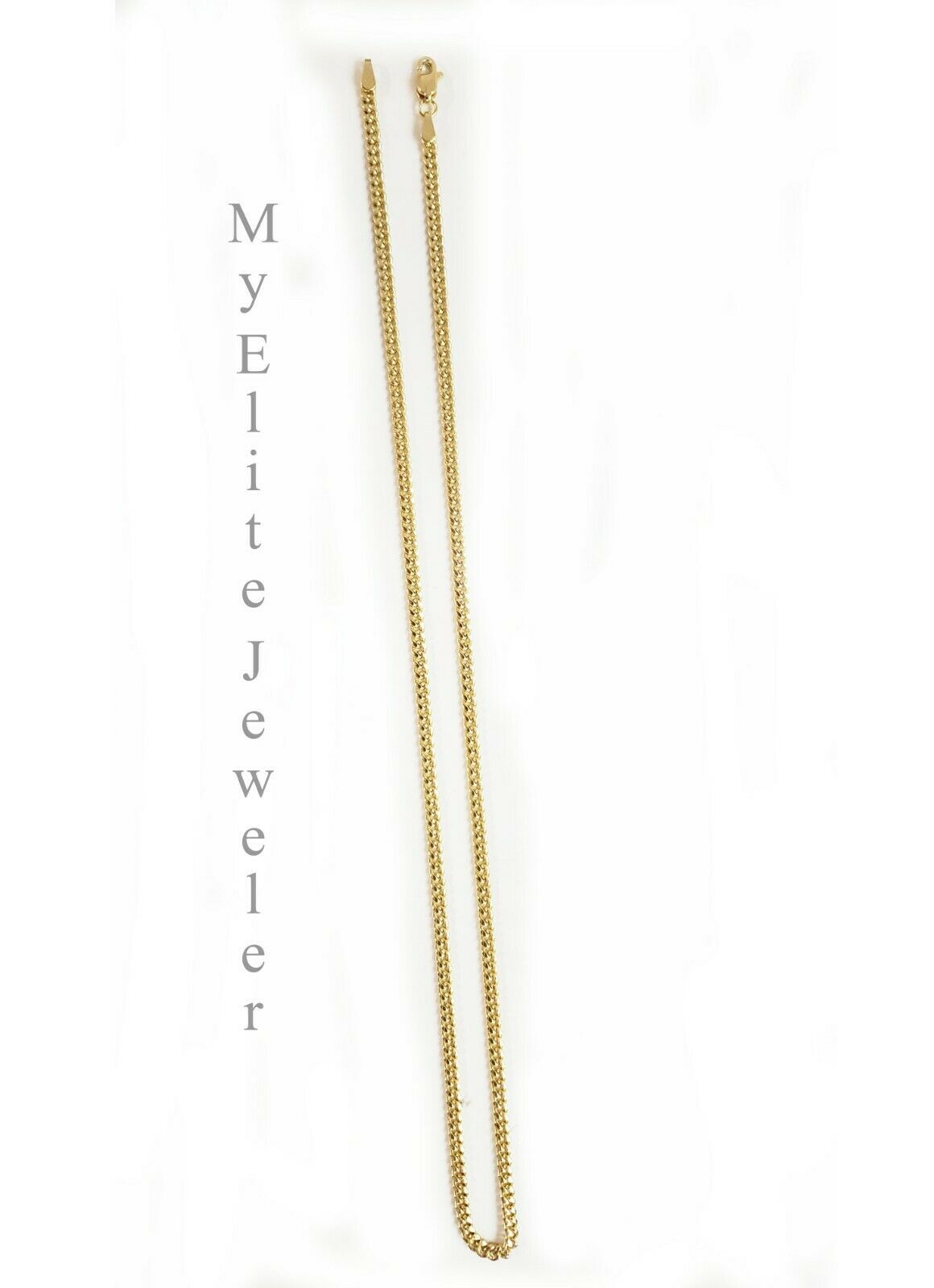 10K Gold Chain Initial H Charm Alphabet Pendant Solid 0.46 CT Diamond Men Ladies - GoldenlinQ