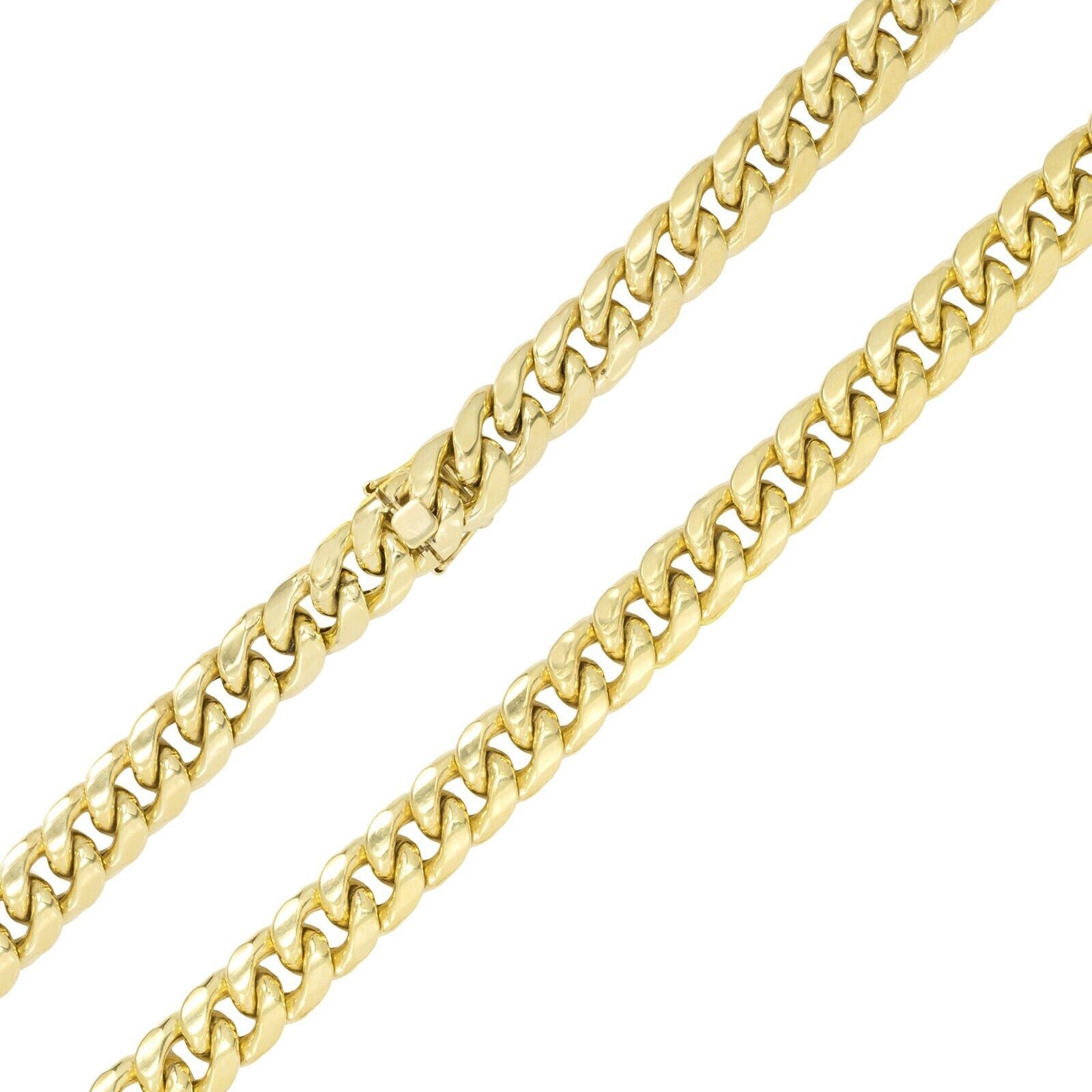 10k Gold Chain Necklace 24 Inch 9mm Miami Cuban Link Mens REAL 10kt Yellow Gold - GoldenlinQ
