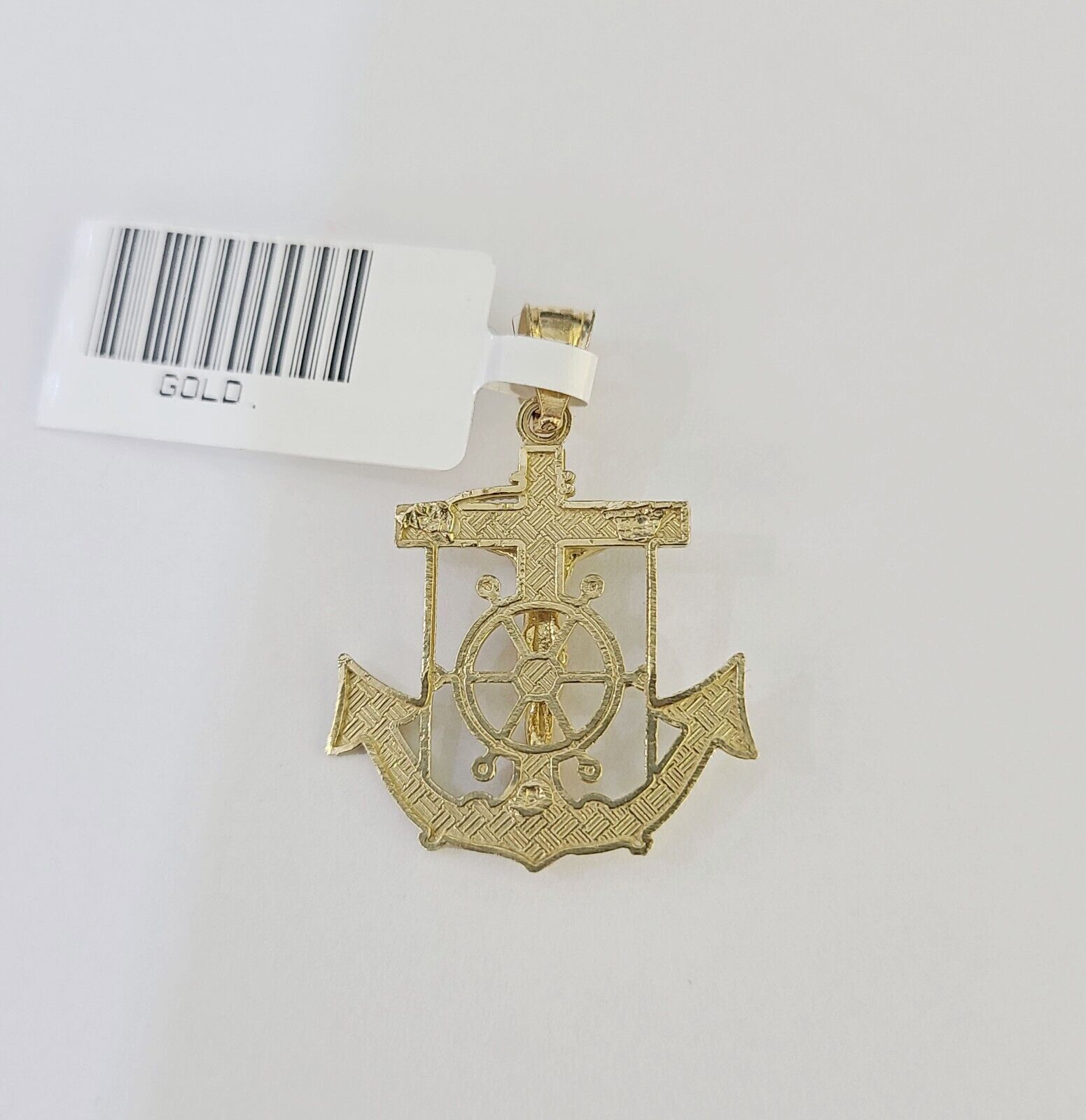 10K Gold Franco Chain Anchor Charm Length 18" - 26" 1.5mm REAL Yellow - GoldenlinQ