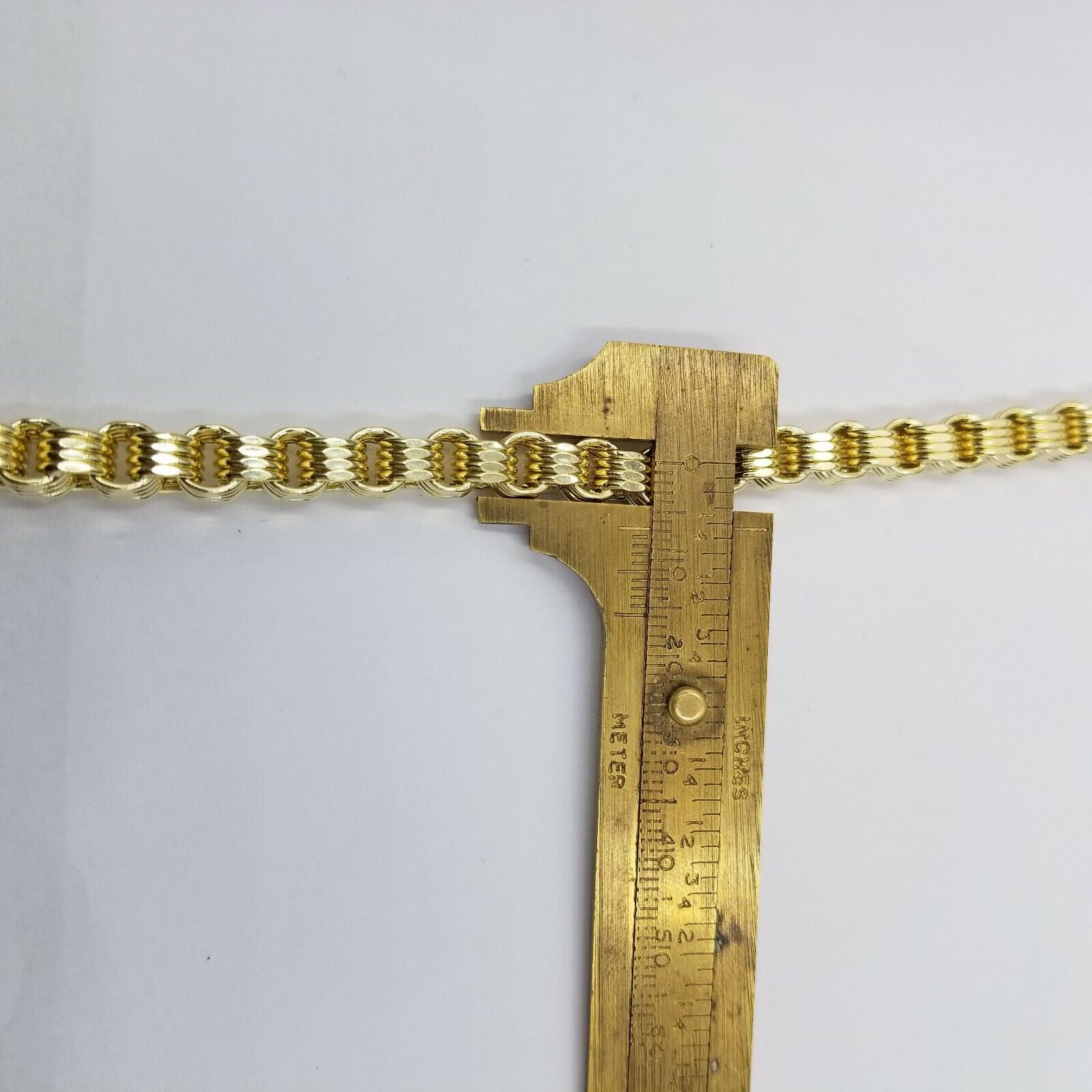 10k Gold Mens Byzantine Box Necklace 26" Cross Charm Pendant Jesus - GoldenlinQ