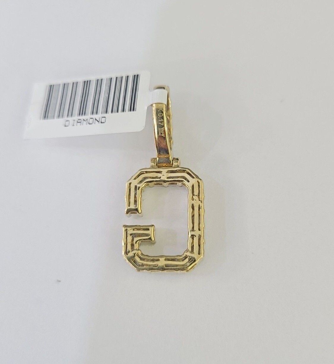 10K Gold Miami Cuban Chain G Initial Diamond Charm Length 18" - 26" 3mm REAL - GoldenlinQ