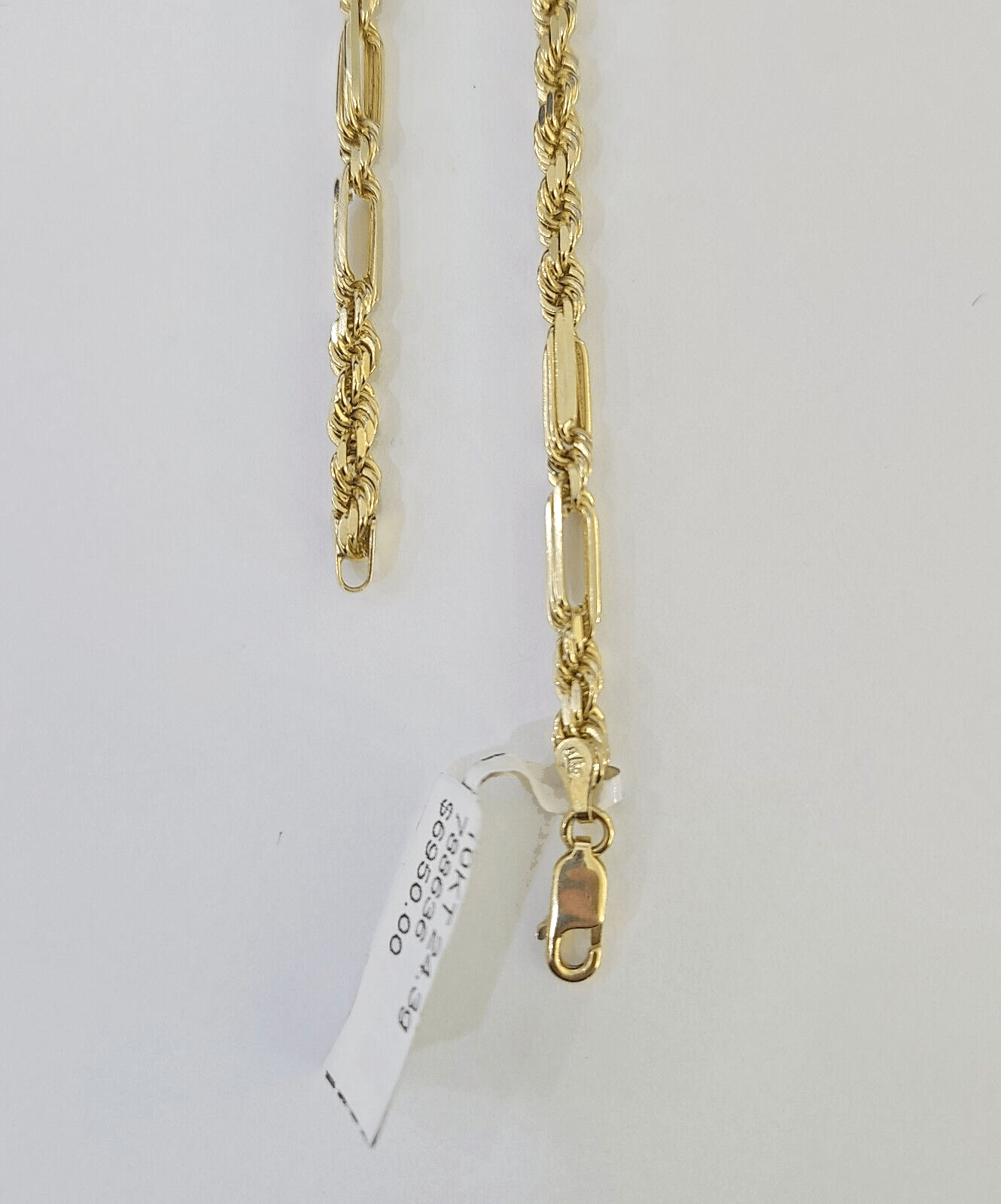 10k Gold Milano Rope chain Solid 4mm 20 Inches Yellow Gold Necklace Real - GoldenlinQ