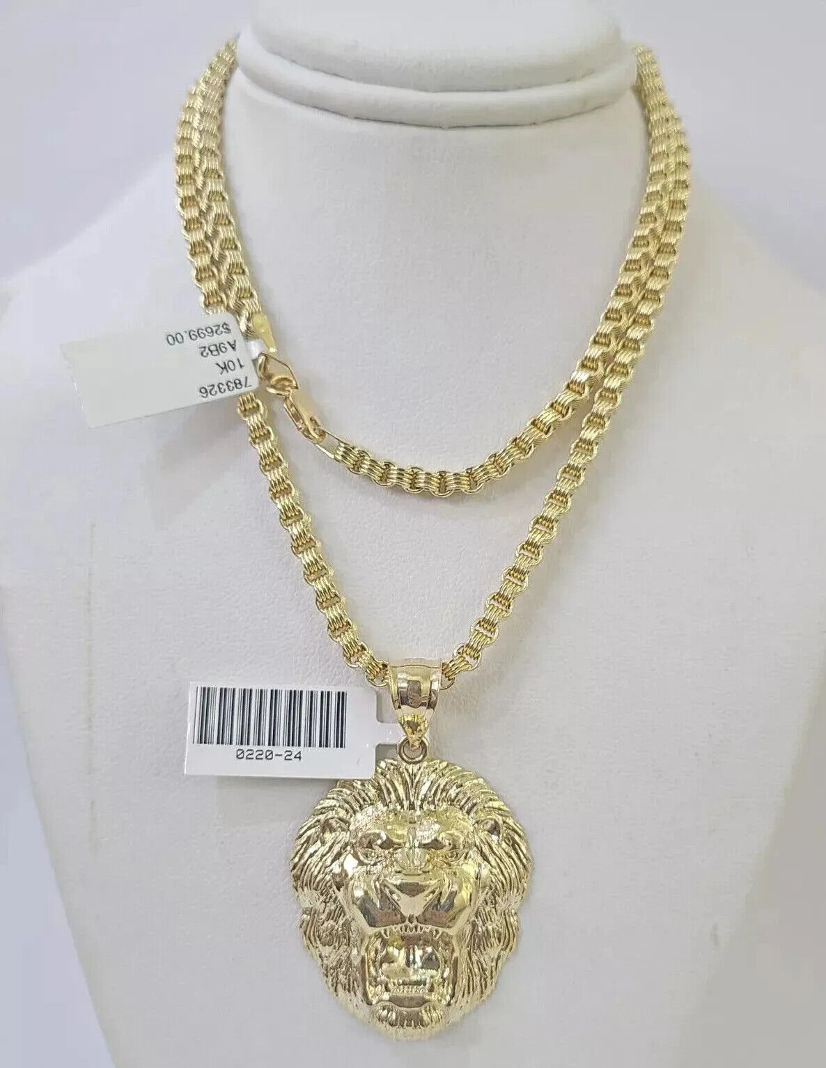 10k good gold necklace with pendant