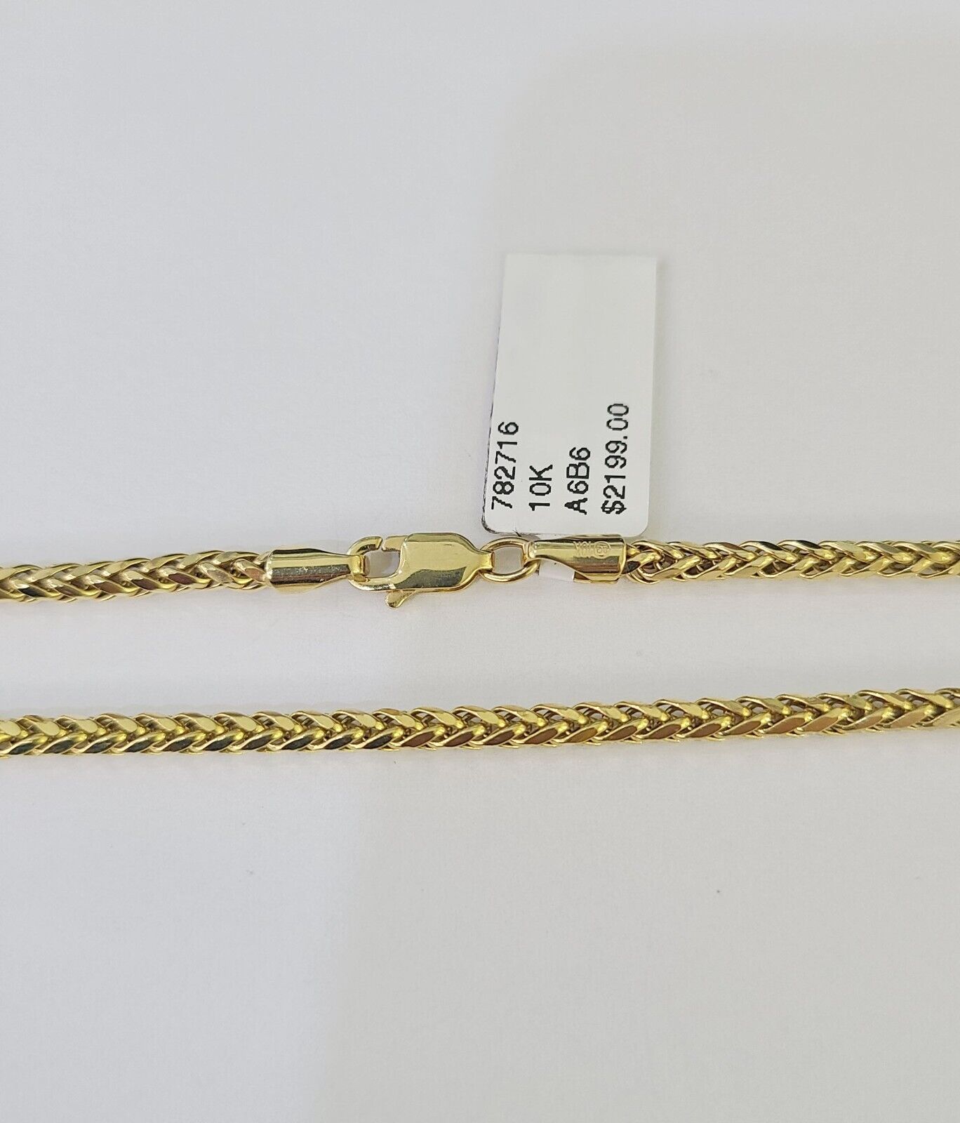 10K Gold Palm Chain 2.5mm 18" 20" 22" 24" 26" 28" Yellow Gold Real Men Women - GoldenlinQ