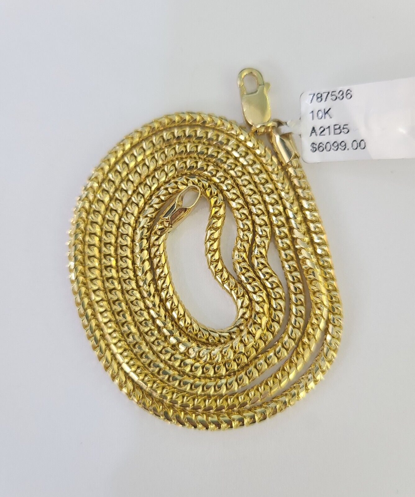 10K Gold Palm Chain Solid 2mm 18" 20" 22" 24" 26" Yellow Gold Real Men Women - GoldenlinQ