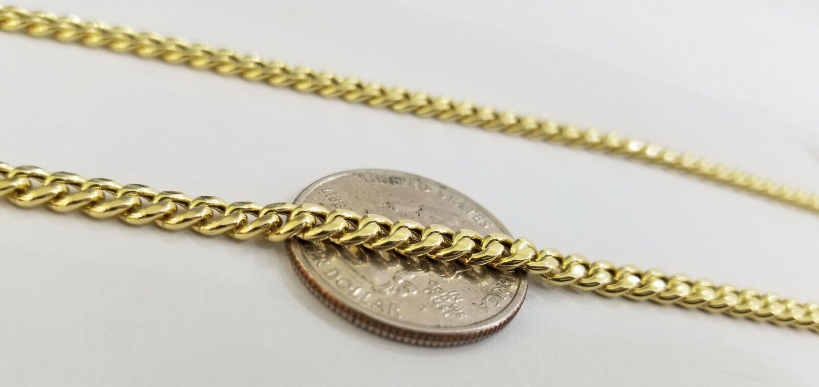 10k last supper charm with Real gold Miami Cuban chain 24inch 5mm 10kt gold set - GoldenlinQ