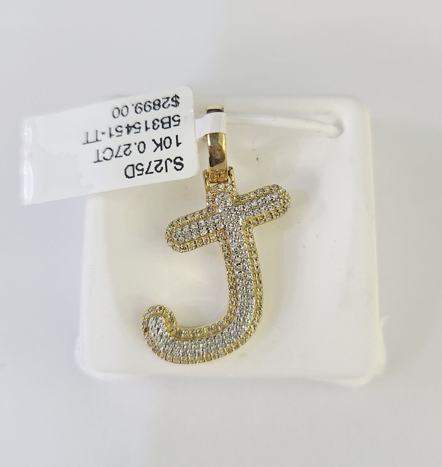 10k Miami Cuban Chain J Diamond Charm Set 4mm 18 - 26"Yellow Gold Necklace Pendant - GoldenlinQ