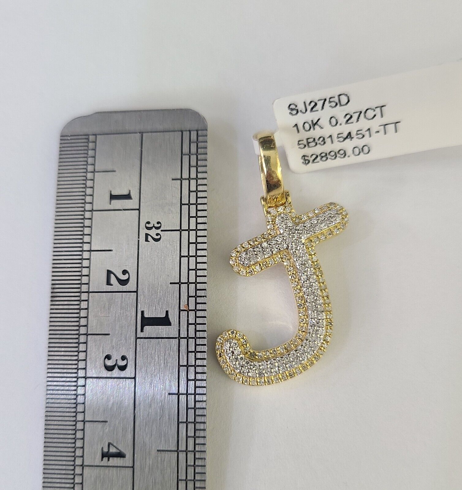 10k Miami Cuban Chain J Diamond Charm Set 4mm 18 - 26"Yellow Gold Necklace Pendant - GoldenlinQ
