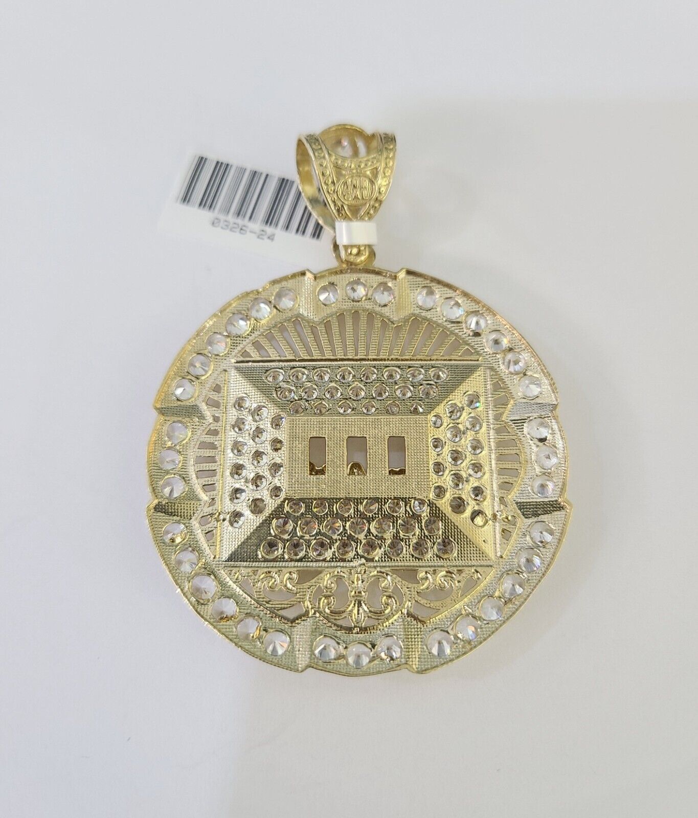 10K Miami Cuban Chain Last Supper Pendent Charm Yellow Gold 6mm 18" - 26" Inch - GoldenlinQ