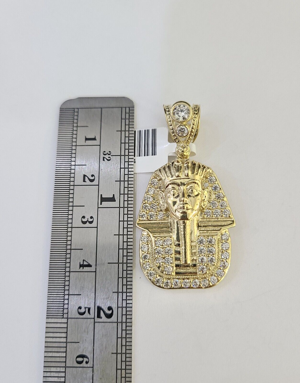 10k Miami Cuban Chain Pharaoh Charm Set 4mm 18" - 28" Necklace Pendant Gold - GoldenlinQ