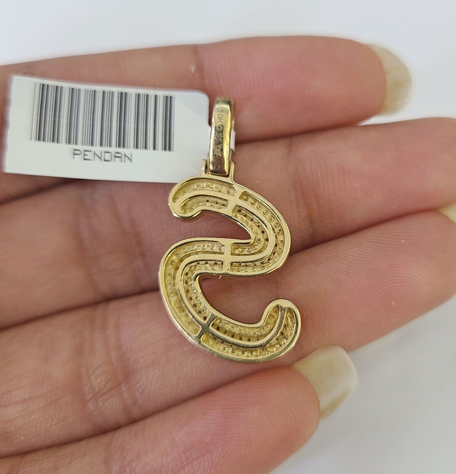 10k Miami Cuban Chain S Diamond Charm Set 4mm 18 - 26"Yellow Gold Necklace Pendant - GoldenlinQ