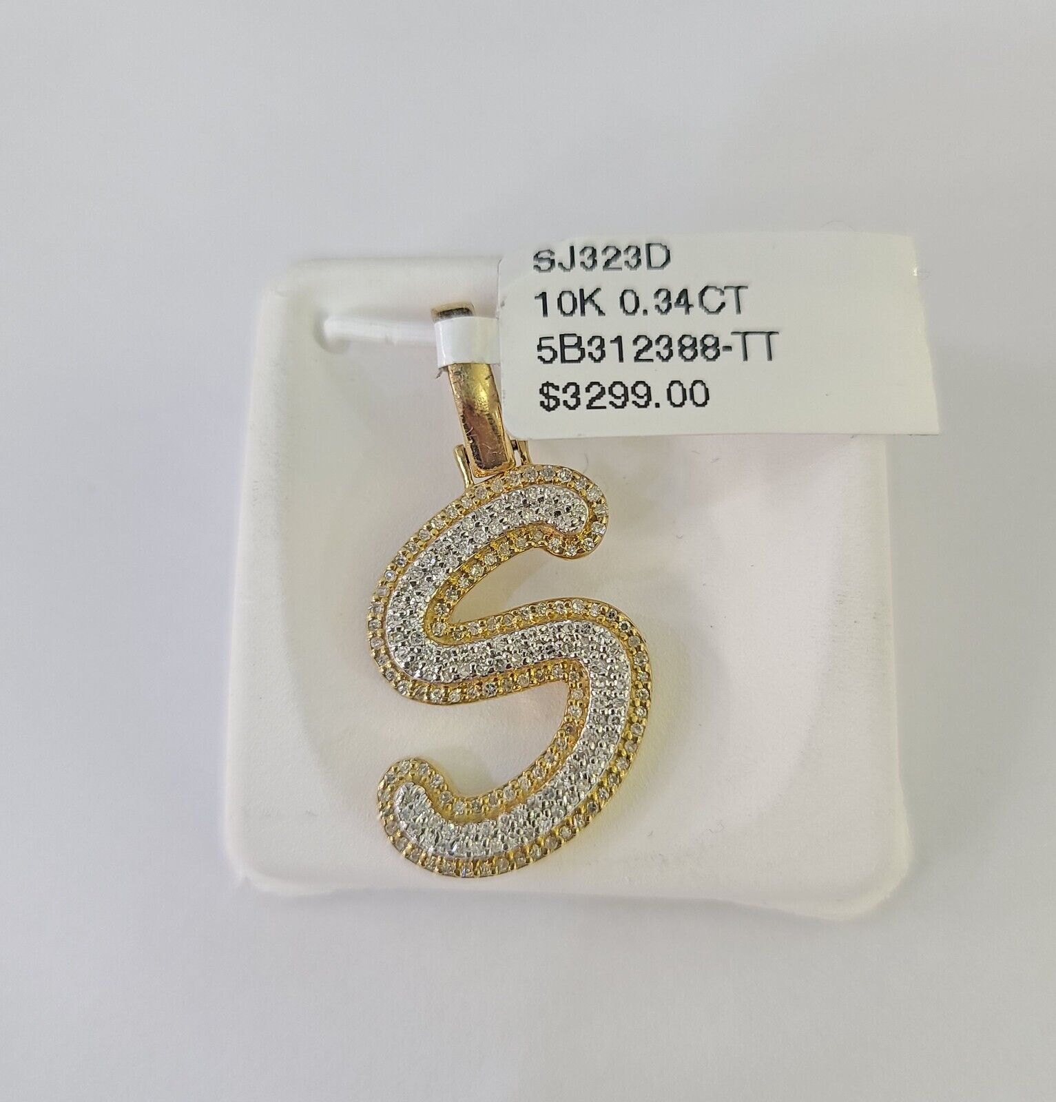 10k Miami Cuban Chain S Diamond Charm Set 4mm 18 - 26"Yellow Gold Necklace Pendant - GoldenlinQ