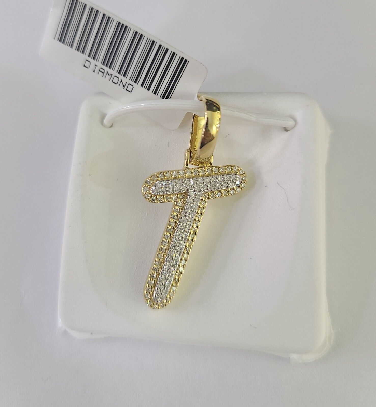 10k Miami Cuban Chain T Diamond Charm Set 4mm 18 - 26"Yellow Gold Necklace Pendant - GoldenlinQ