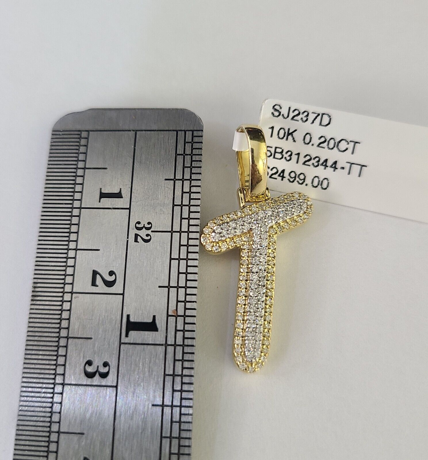 10k Miami Cuban Chain T Diamond Charm Set 4mm 18 - 26"Yellow Gold Necklace Pendant - GoldenlinQ