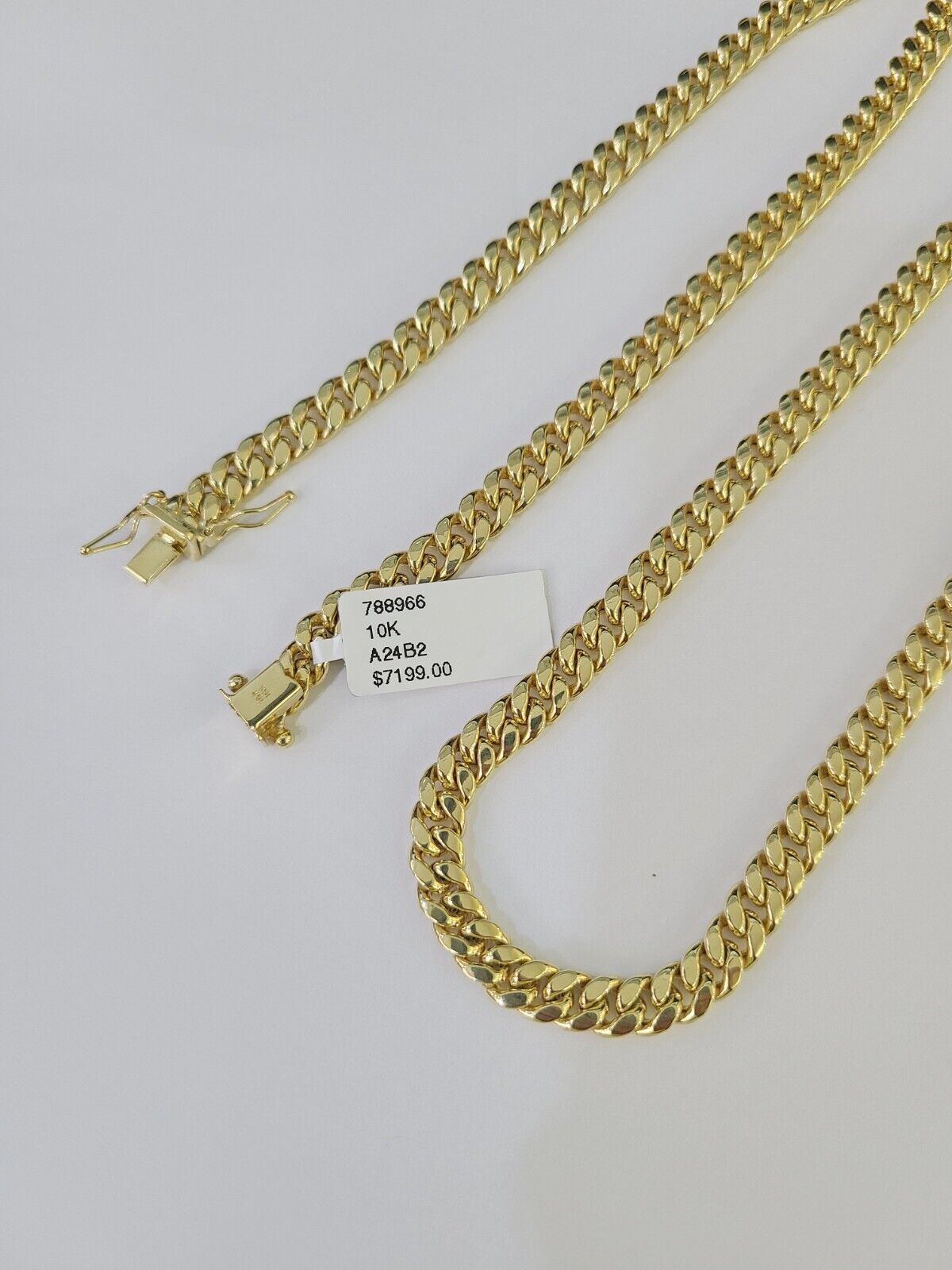 10K Miami Cuban Link Chain Yellow Gold Real 6mm 26 inch Necklace - GoldenlinQ