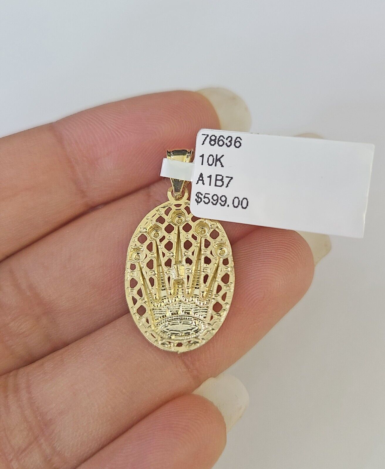 10k Milano Rope Chain Crown Charm Necklace SET 3mm 18" 20" 22" 24" Pendant - GoldenlinQ