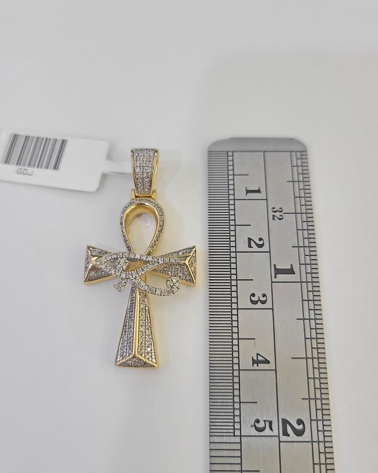 10k Milano Rope Chain Diamond Evil Eye Cross Charm Necklace SET 3mm 18" - 24" - GoldenlinQ