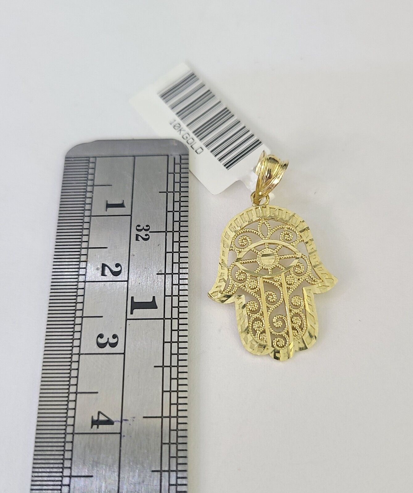 10k Milano Rope Chain Hamsa Hand Charm Necklace SET 3mm 18" 20" 22" 24" Pendant - GoldenlinQ