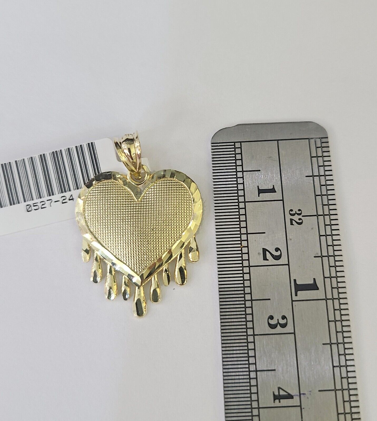 10k Milano Rope Chain Heart Charm Necklace SET 3mm 18" 20" 22" 24" Pendant - GoldenlinQ