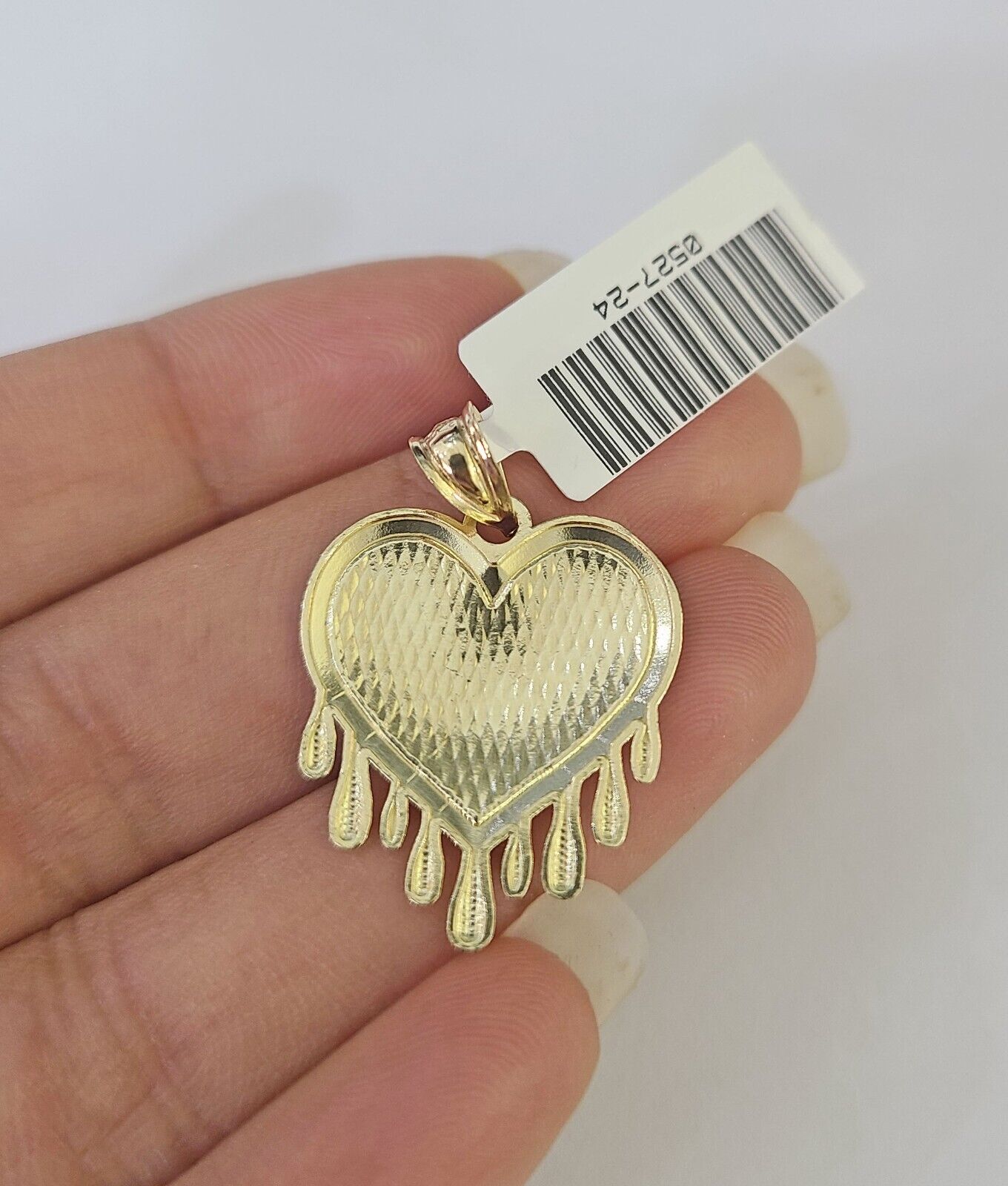 10k Milano Rope Chain Heart Charm Necklace SET 3mm 18" 20" 22" 24" Pendant - GoldenlinQ