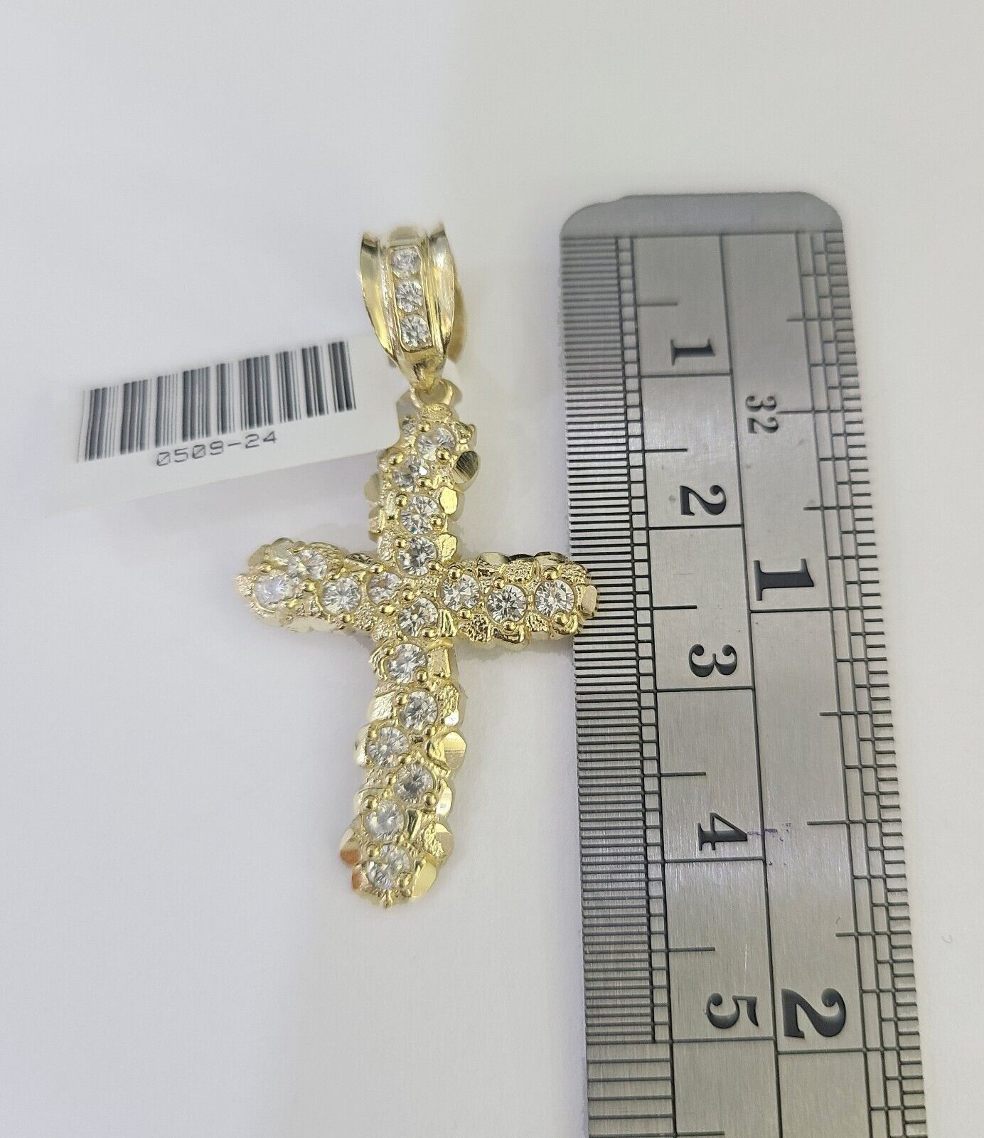 10k Milano Rope Chain Jesus Cross Charm Necklace SET 3mm 18" 20" 22" 24" - GoldenlinQ