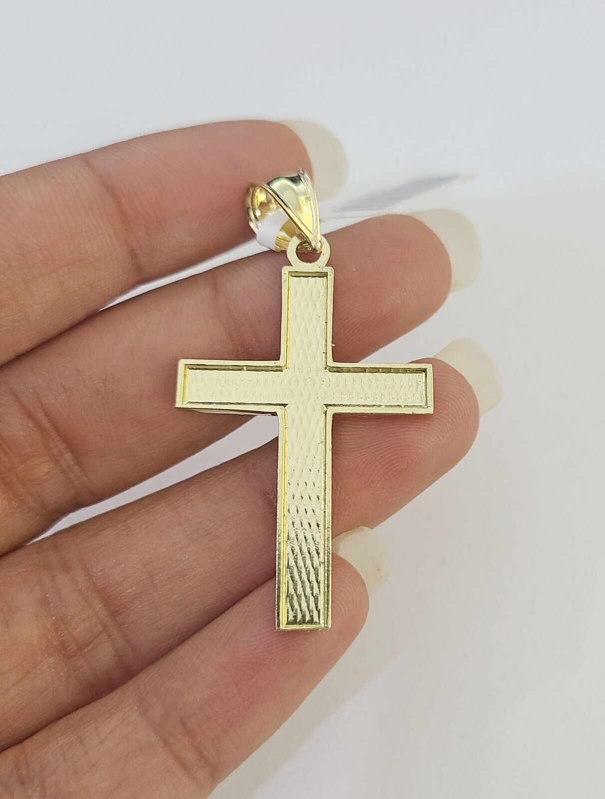 10k Milano Rope Chain Jesus Cross Charm Necklace SET 3mm 18" 20" 22" 24" - GoldenlinQ