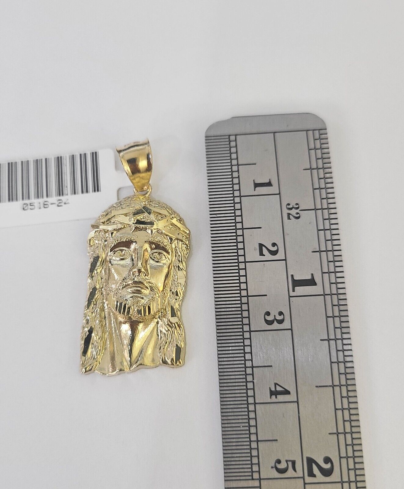 10k Milano Rope Chain Jesus Head Charm Necklace SET 3mm 18" 20" 22" 24" - GoldenlinQ