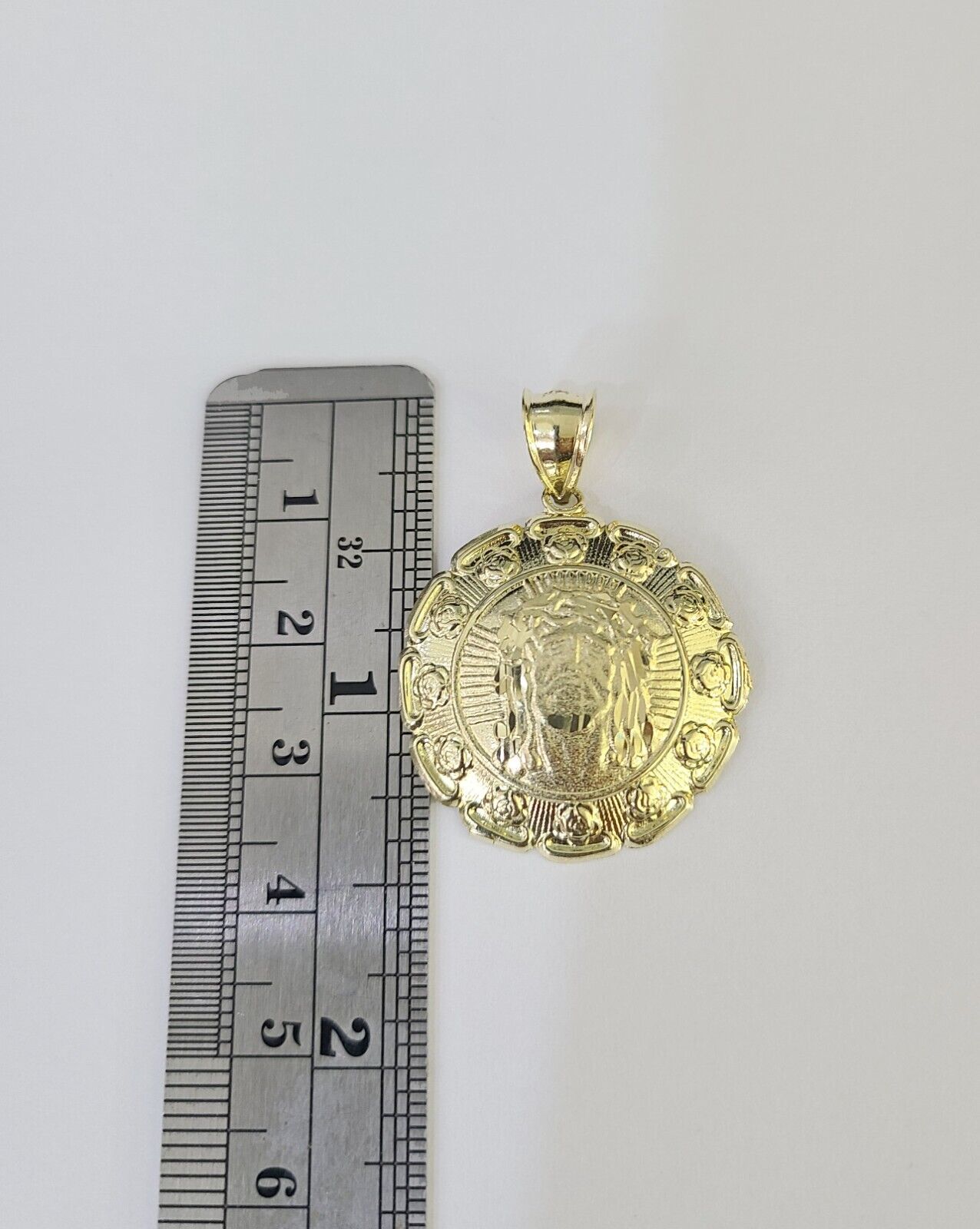 10k Milano Rope Chain Jesus Head Charm Necklace SET 3mm 18" - 26" Pendant - GoldenlinQ